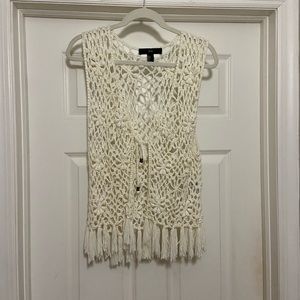 Forever 21 Boho Crochet Vest